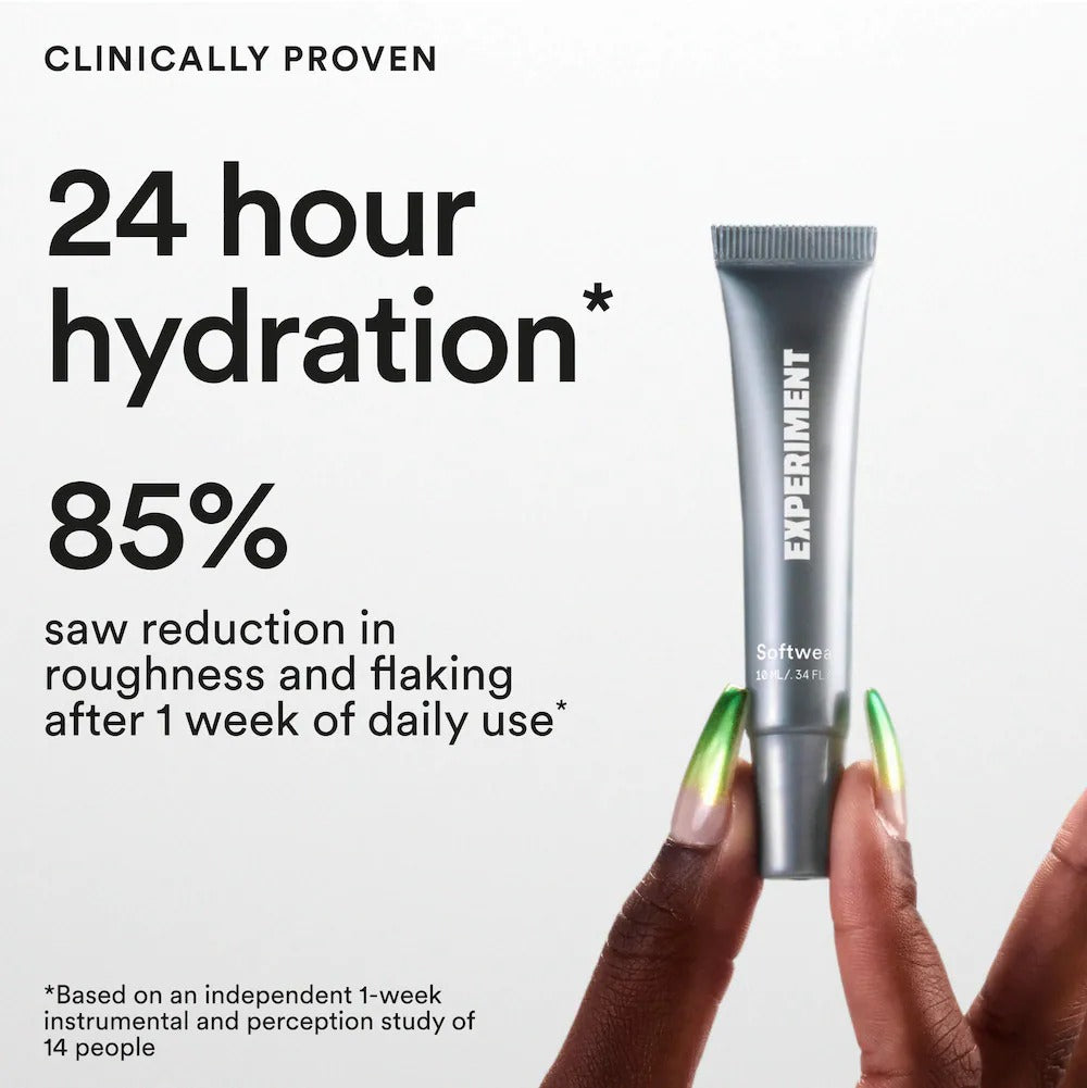 Experiment | Softwear Exfoliating and Hydrating Daily Lip Treatment with Squalane + AHA