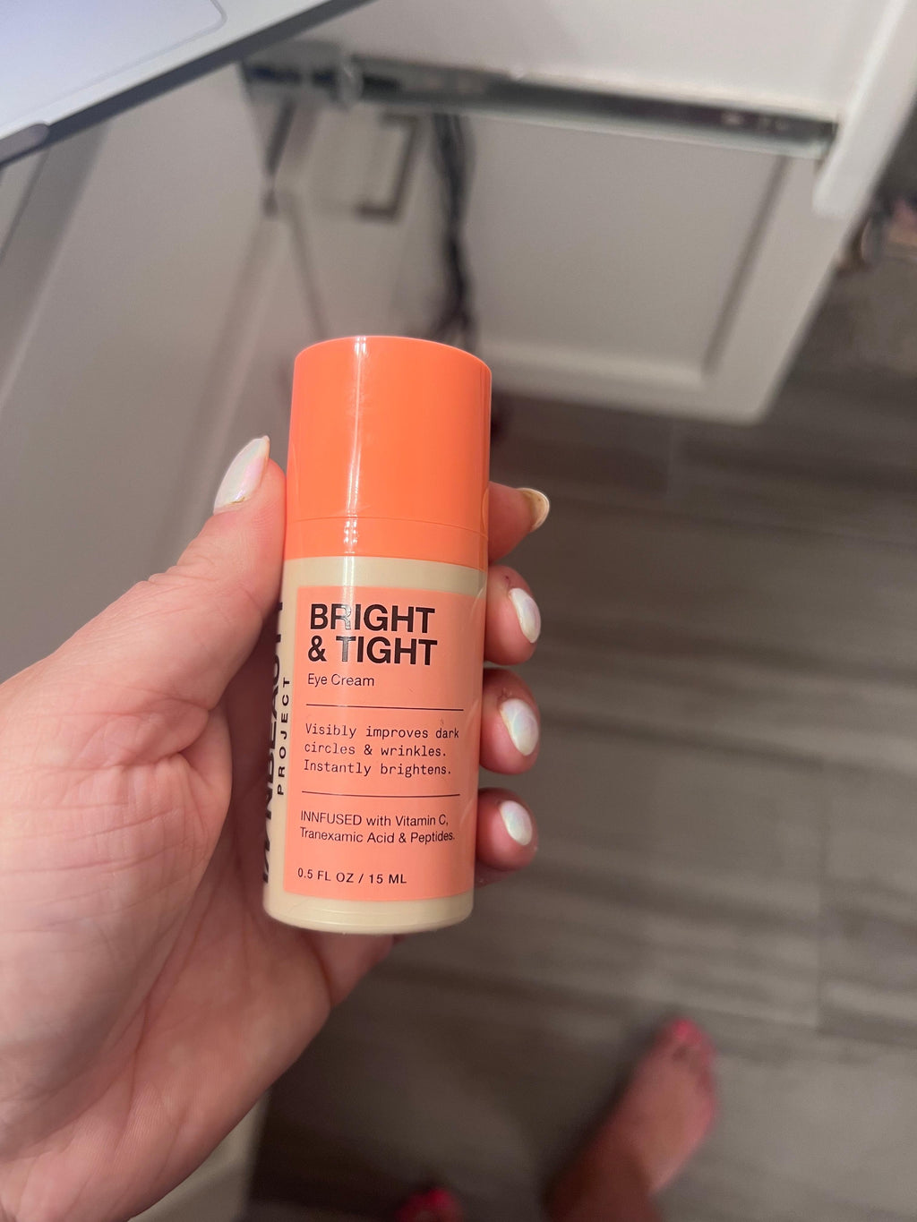 iNNBEAUTY PROJECT Bright & Tight Dark Circle Firming Eye Cream with Vitamin C & Peptides 0.5 oz / 15 mL