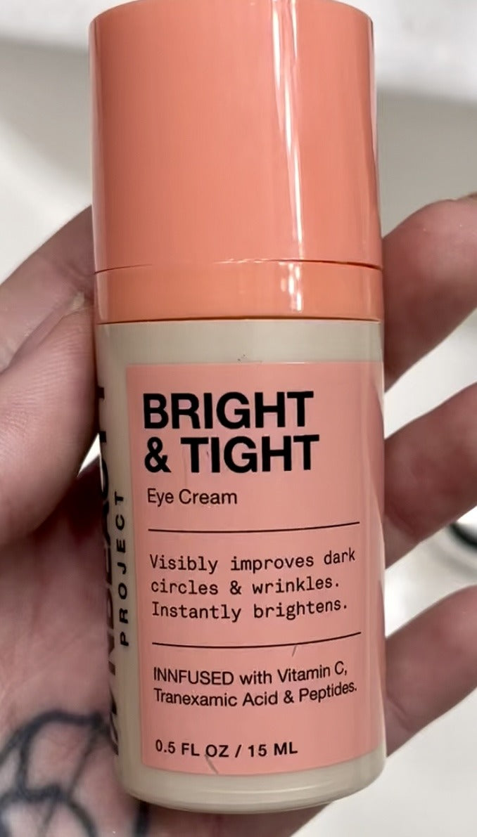iNNBEAUTY PROJECT Bright & Tight Dark Circle Firming Eye Cream with Vitamin C & Peptides 0.5 oz / 15 mL